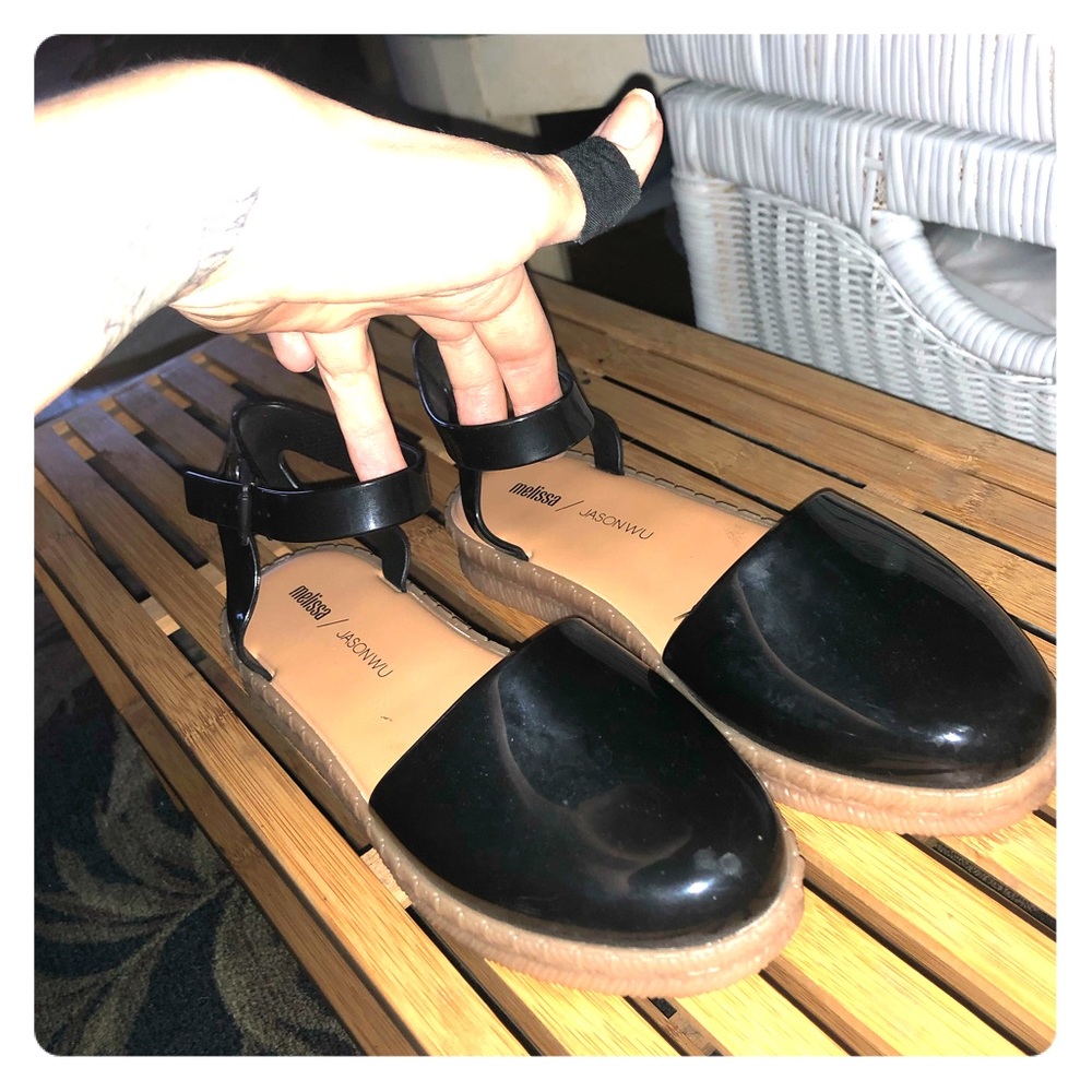 Black rubber sandal